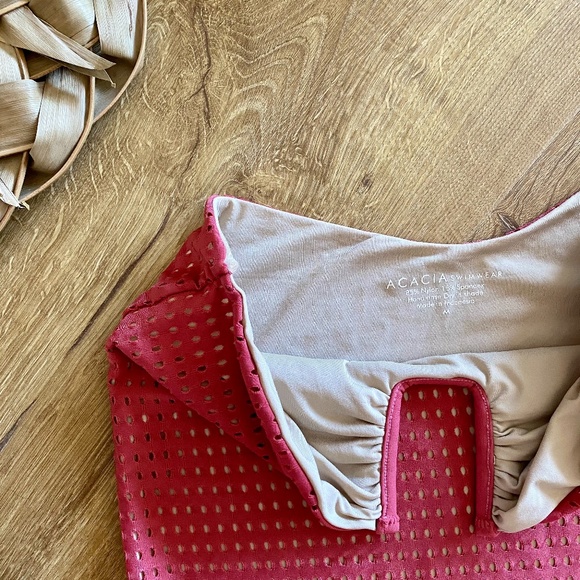 🌼SOLD🌼 Acacia Swimwear Africa Mesh in Lychee - Picture 4 of 5